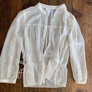 LOFT polka dot blouse